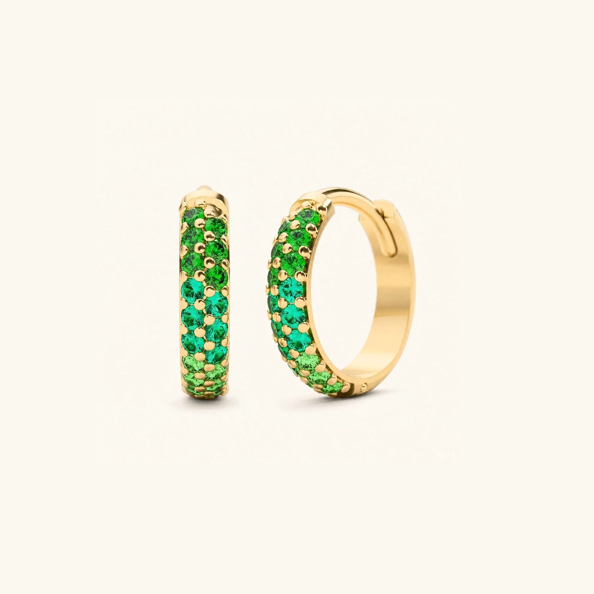 Aros Lavani Esmeralda Canopea - oro amarillo