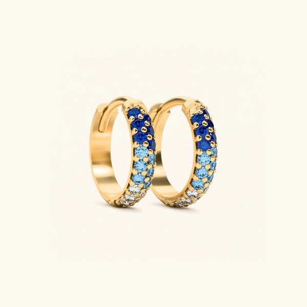 Aros Lavani Zafiro Horizon - oro amarillo