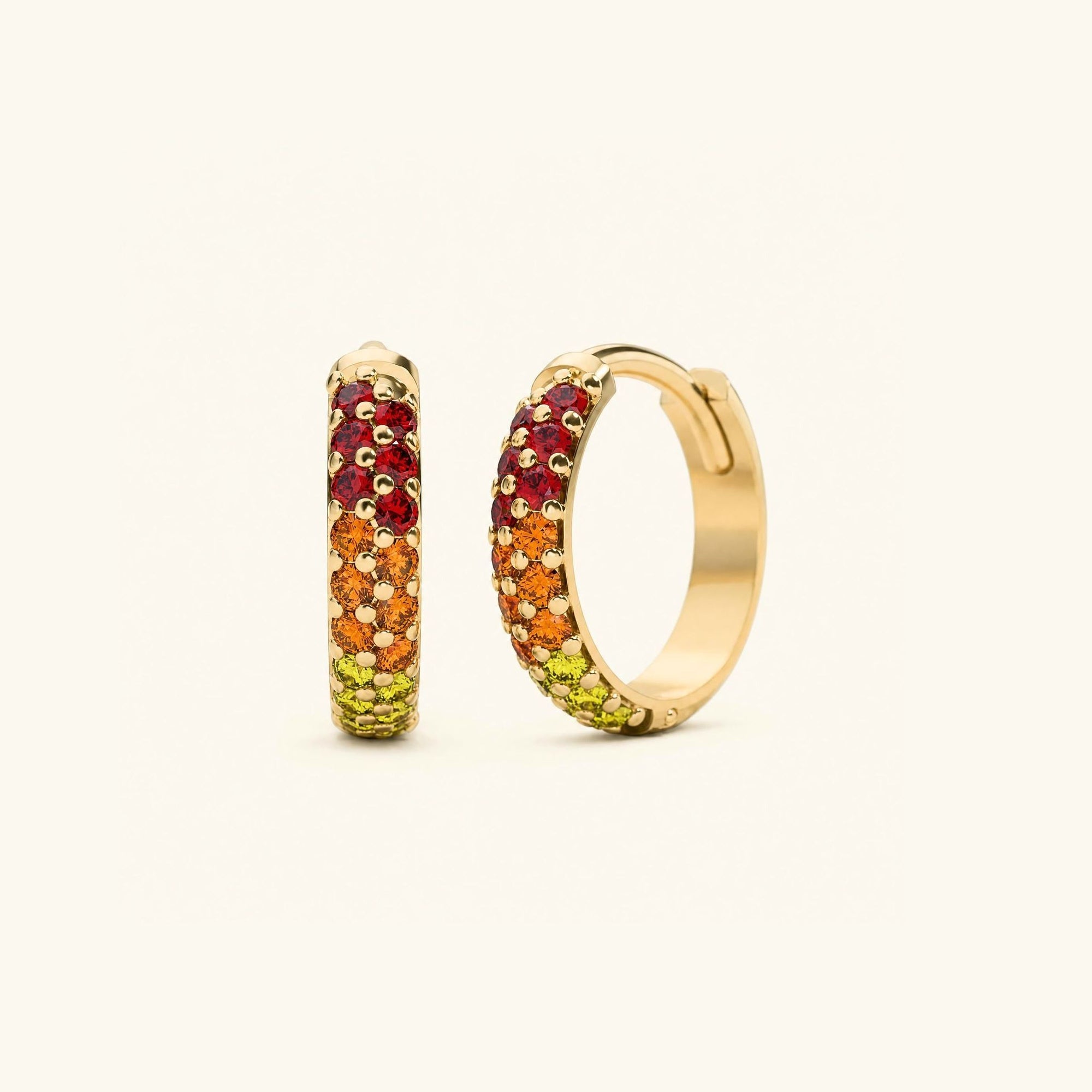 Aros Lavani Zafiro Sunset - oro amarillo