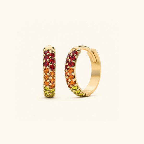 Aros Lavani Zafiro Sunset - oro amarillo