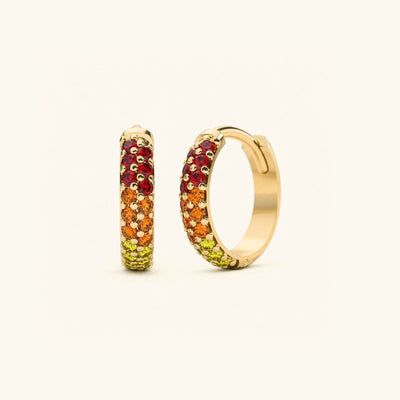 Aros Lavani Zafiro Sunset - oro amarillo