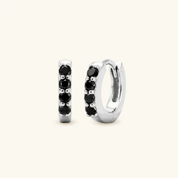 Aros Sumitra diamante negro - oro blanco
