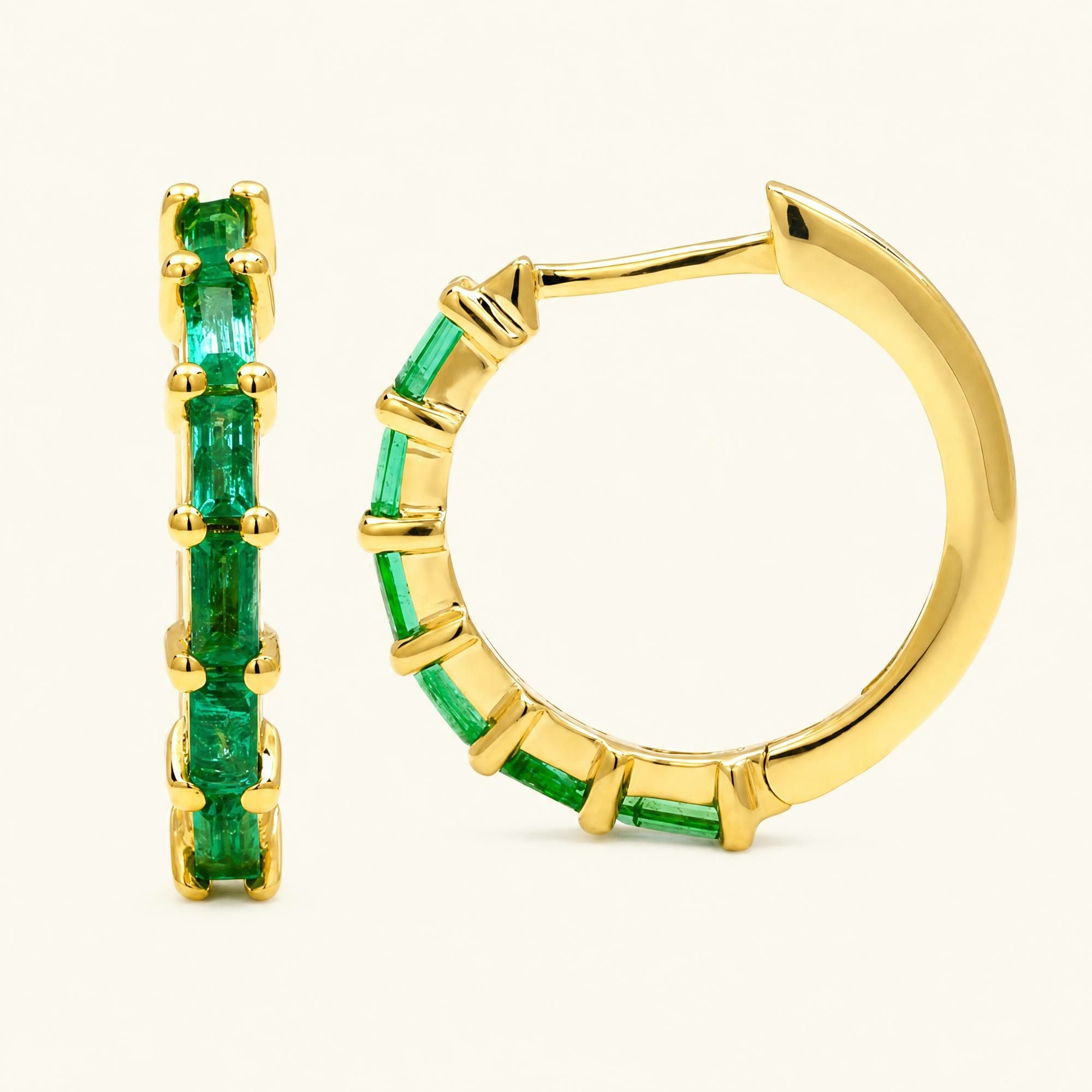 Aros Yatra Esmeralda - oro amarillo
