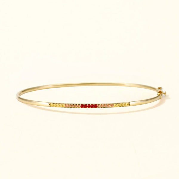 Brazalete de oro de 18 quilates Tarang zafiro atardecer