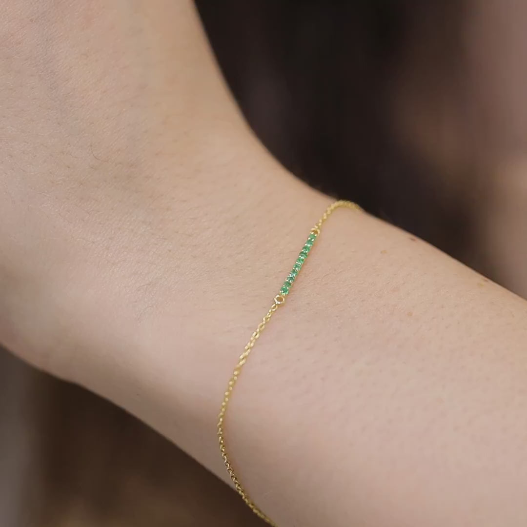 Pulsera de esmeraldas Ujala
