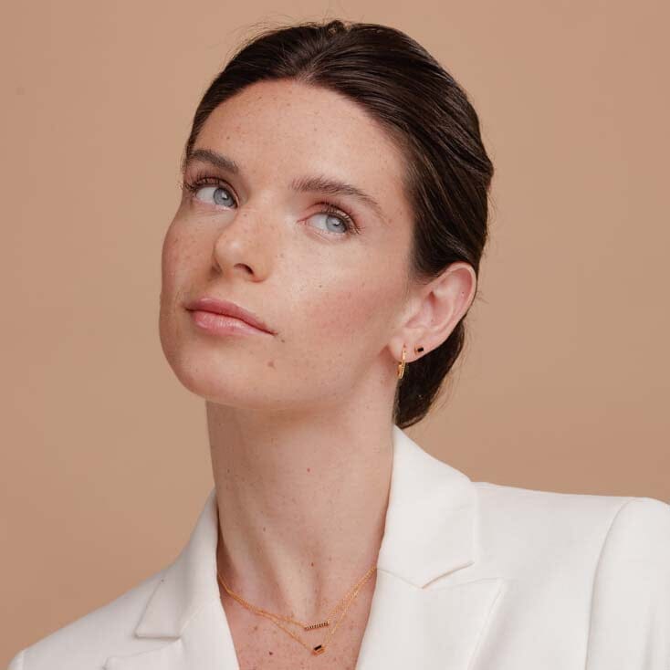 belle parure de bijoux en diamant noir