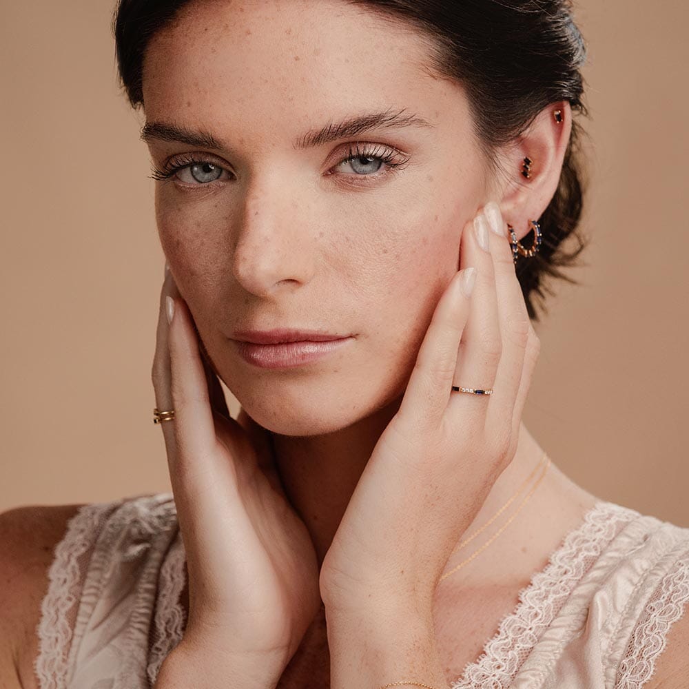 Parure de bijoux en saphir